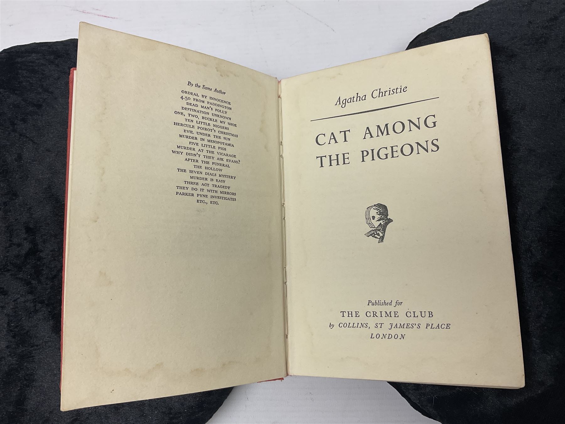 Six Collins Crime Club Agatha Christie novels, including Elephants can Remember, Nemesis, Sleeping Murder, etc together with Agatha Christie; The Hound of Death Odhams Press, all first editions 