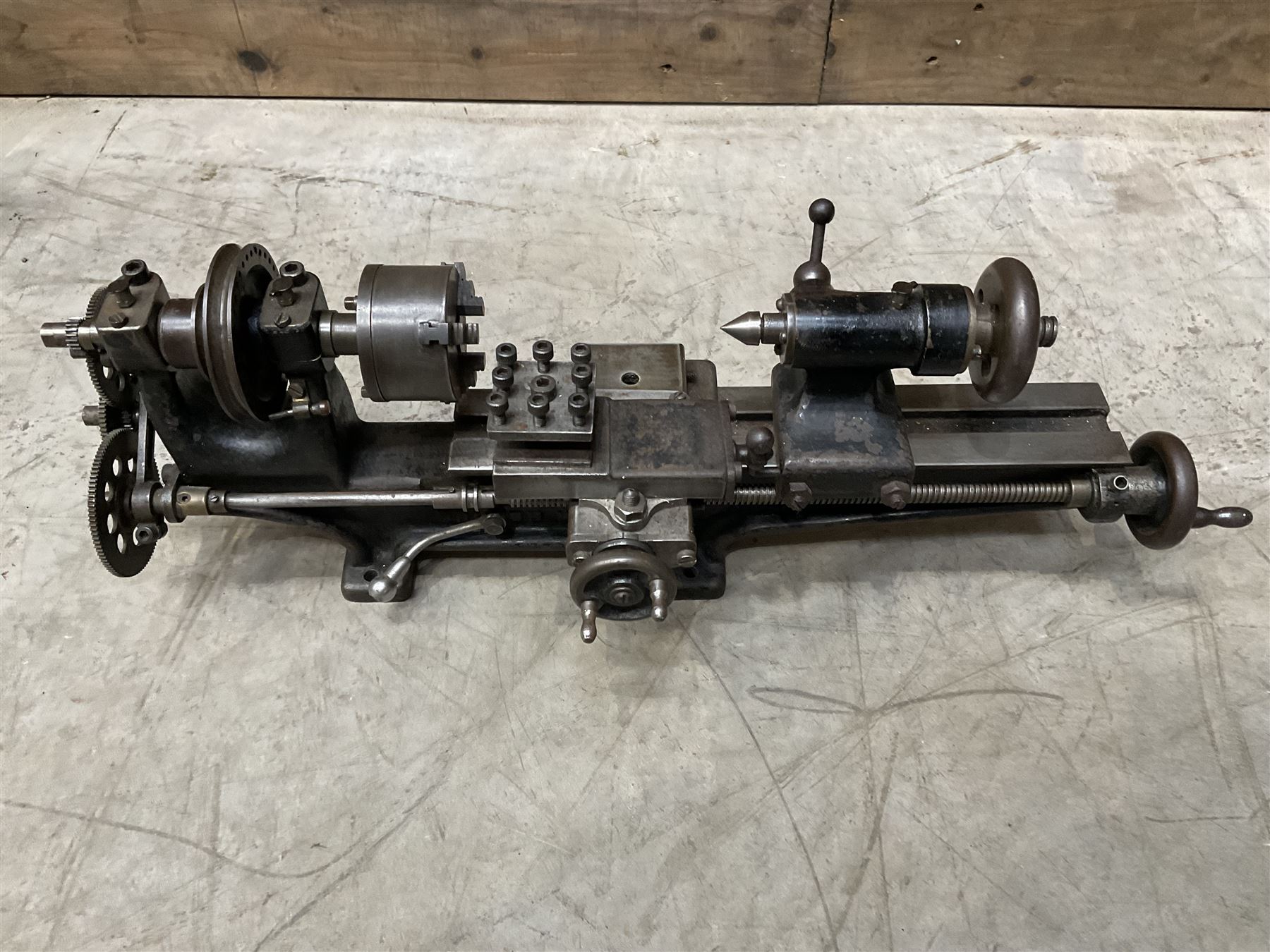 Eclipse mini precision lathe together with pillar drills and magnetic base