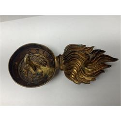 Nineteen Yeomanry metal cap badges including Derbyshire, Northamptonshire, Essex, Glamorgan, Staffordshire, City of London, Surrey, Shropshire, Hertfordshire etc; together with eleven Fusiliers badges including Lancashire, Royal Welch, Northumberland etc (30)