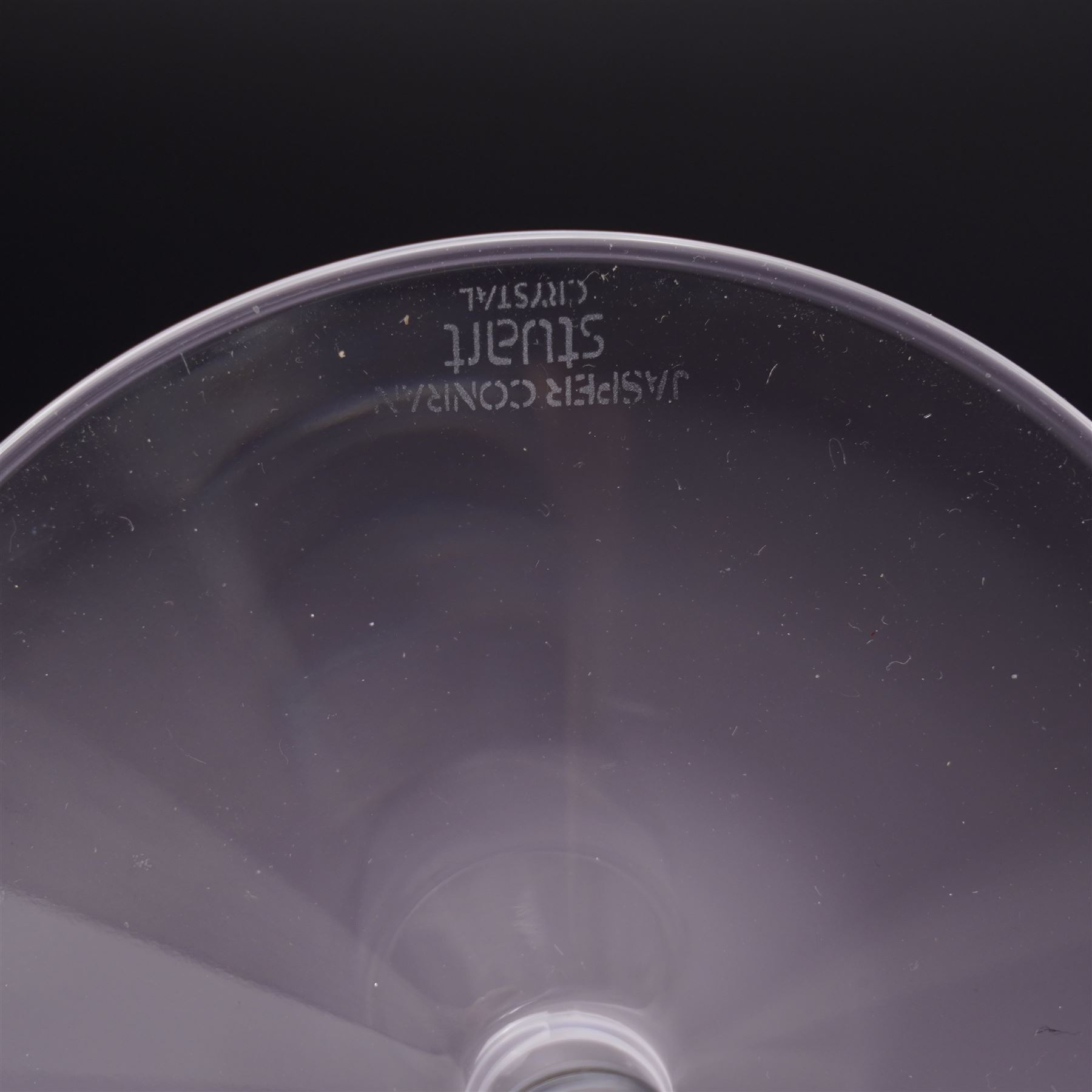 Jasper Conran for Stuart - four 'Strata' champagne flutes H26cm