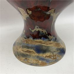 Anita Harris Black Ryden Studio vase, H25cm 