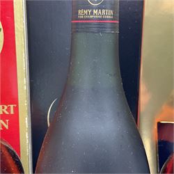 Mixed alcohol, to include Hennessy very special cognac, Martell VSOP cognac, De Valcourt Napoleon French brandy, etc, various contents and proof (5)