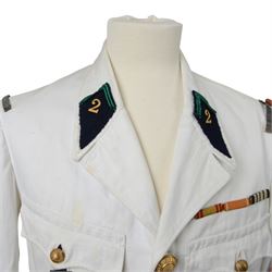 French Foreign Legion Officer, summer whites tunic 2nd d'Infanterie Regiment Etranger 
