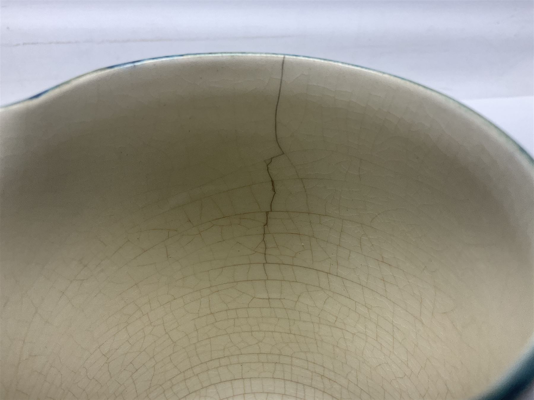 Early 20th century Moorcroft for Macintyre jug, decorated in Revived Cornflower pattern, impressed mark to base, H19cm