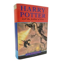 Harry Potter and the Goblet of Fire, early hardback first edition with printing errors on pages 503 and 594