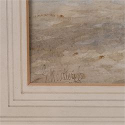 George Weatherill (British 1810-1890): Whitby Abbey, watercolour signed and dated 1882, 46cm x 70cm