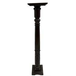 Victorian mahogany torchère or plant sta
