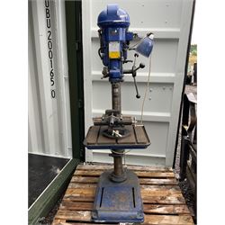 F. O’Brian & Co. Ltd - ‘Fobco 7/8’ large floor standing pillar drill, adjustable spindle speeds, with engineers vice attachment  - THIS LOT IS TO BE COLLECTED BY APPOINTMENT FROM DUGGLEBY STORAGE, GREAT HILL, EASTFIELD, SCARBOROUGH, YO11 3TX