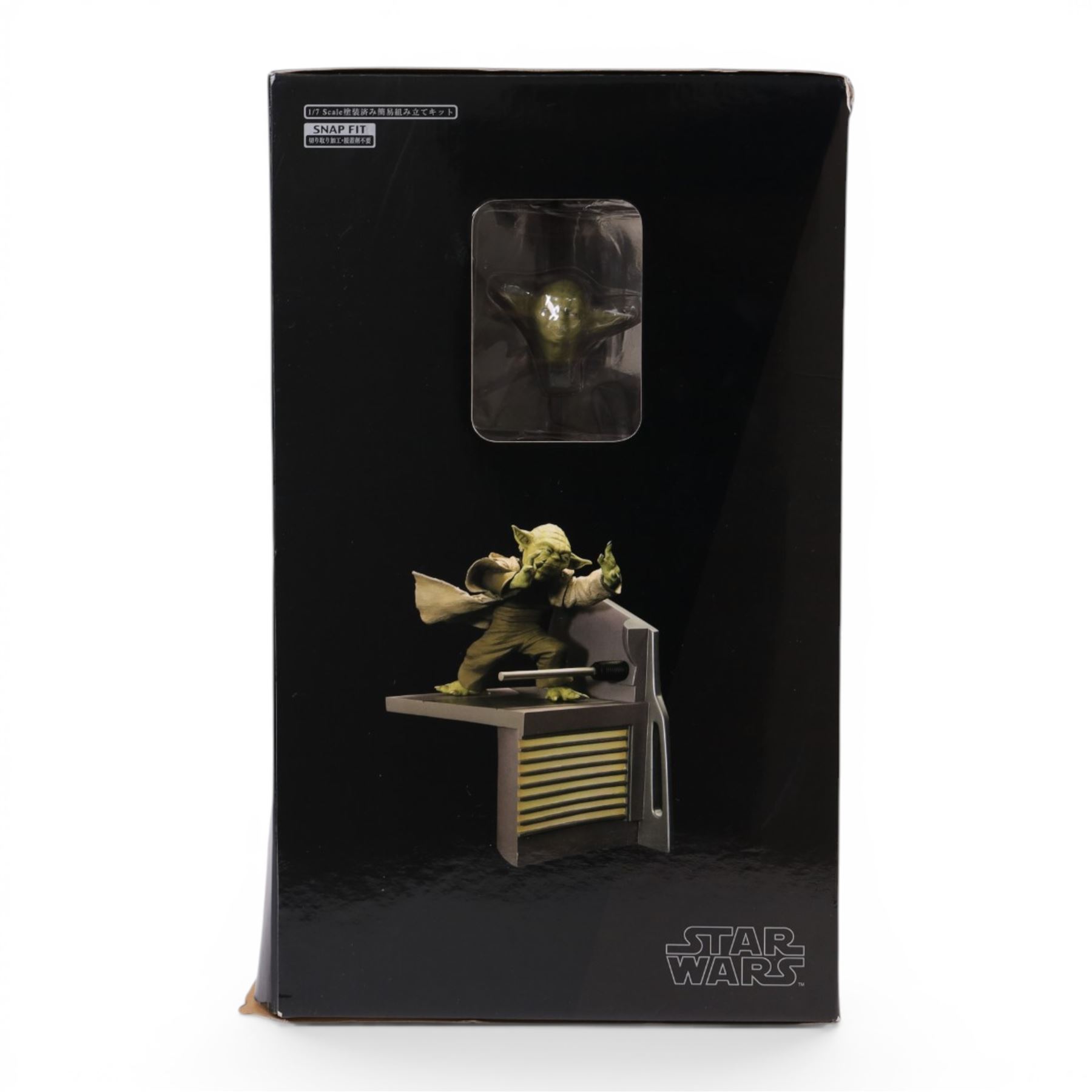 Kotobukiya Artfx Star Wars Yoda vs. Emperor Palpatine 1:7 scale pre-painted model kit, boxed
