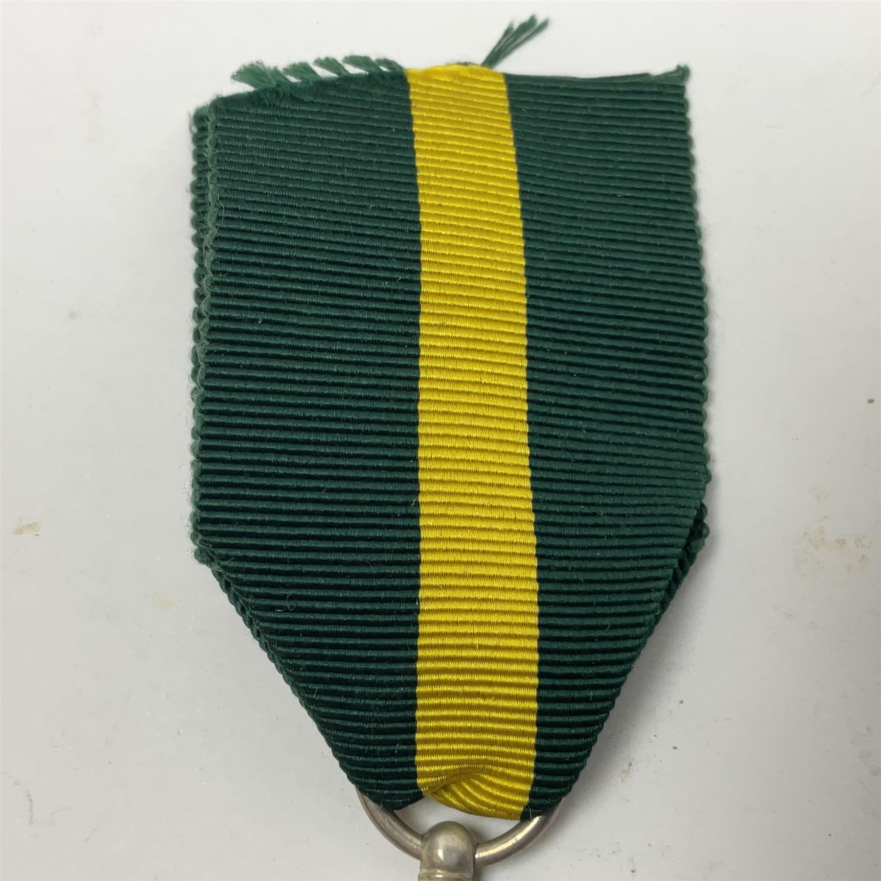 George V Naval Long Service and Good Conduct Medal awarded to K19570 J.L. Honeysett L. Sto. H.M.S. Royal Oak; and George V Territorial Force Efficiency Medal awarded to 312762 Ftr. S/Sjt. D. Newton R.G.A.; both with ribbons (2)