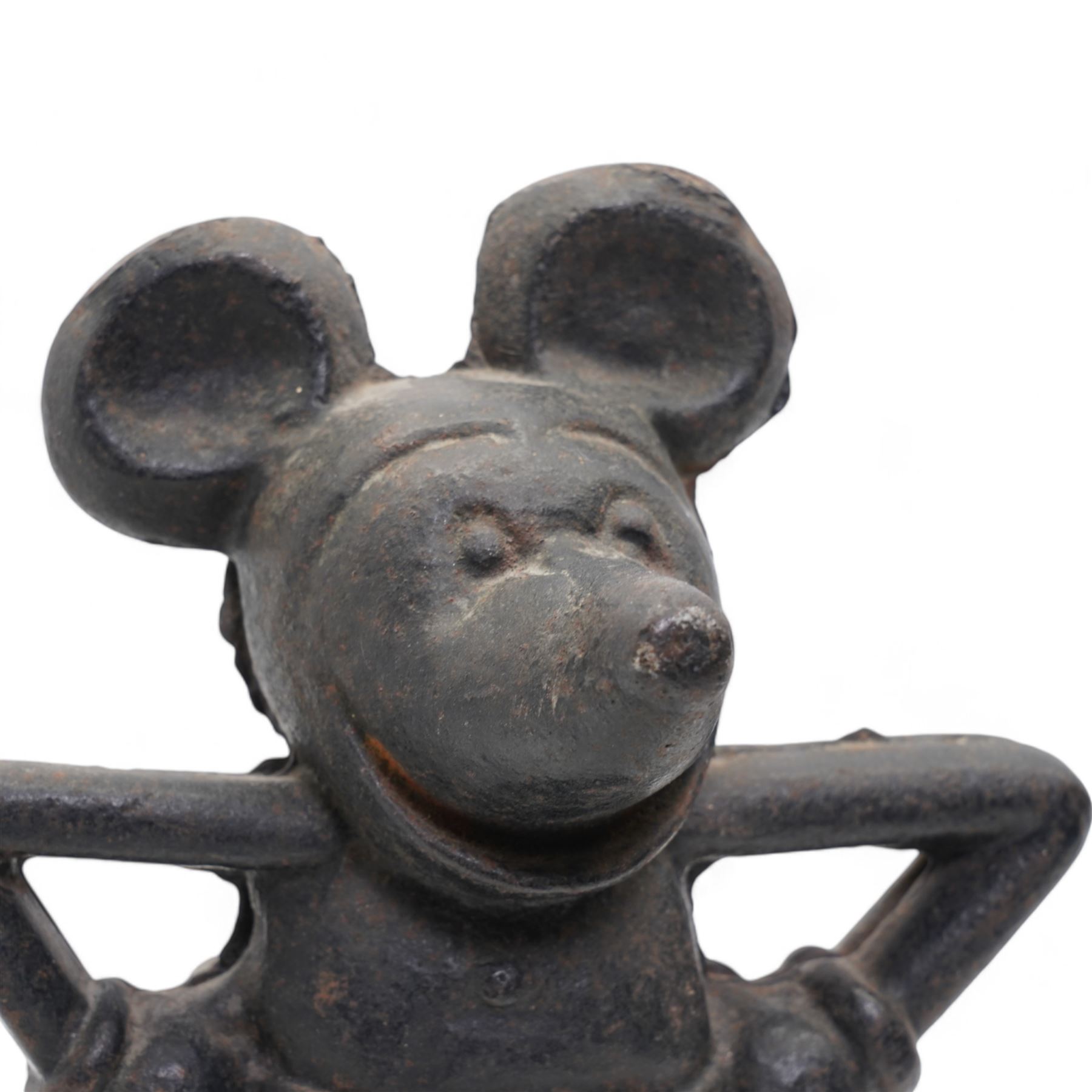 Mickey Mouse cast iron money bank, H21cm
