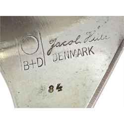 Jacon Hill for Duch & Deichman, Denmark cuff watch, stamped 84