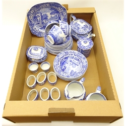  Spode 'Blue Italian' tea ware in one box  