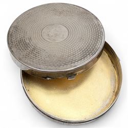 Gold shirt stud, stamped 18ct, silver lidded circular box, hallmarked, base metal purse, two gilt shirt studs, brooch and blacksmith's anvil and hammer