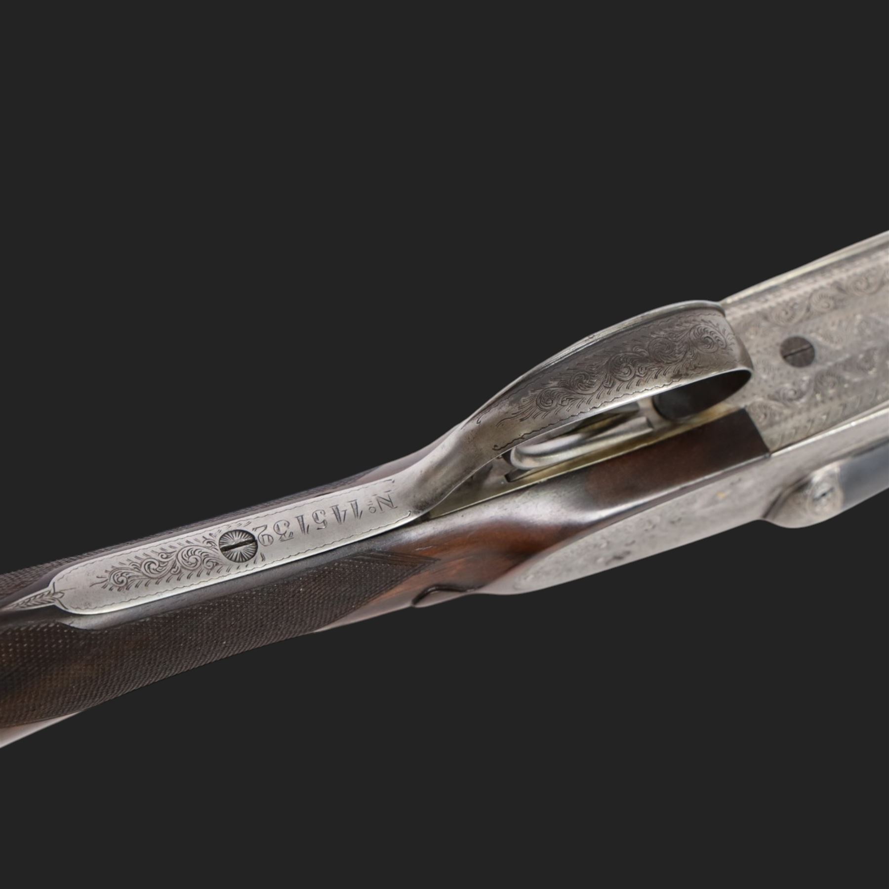 AYA 12 bore double trigger sidelock ejector, side by side double barrel shotgun with 71cm (28