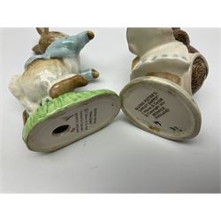 Seven Beswick Beatrix Potter figures, including Hunca Munca, Appley Dapply and Timmy Willie