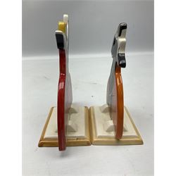 Pair of Wedgwood Clarice Cliff Bizarre 'Age of Jazz' tango dancers, with printed mark beneath, H15cm