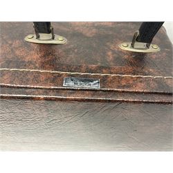 Indonesian crafted re-issue of an early Washburn Parlour guitar, model P314KK, bearing 125 years celebration label dated 2008; serial no.01120400171; L95cm; in Washburn case