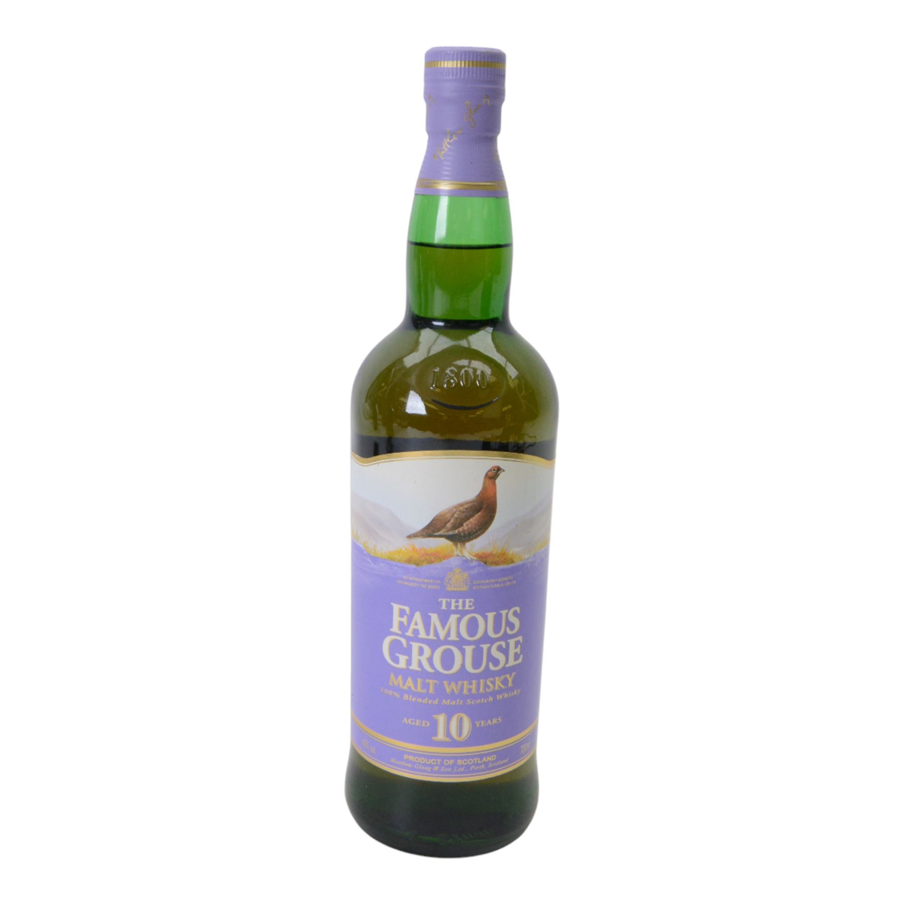 The Famous Grouse, 10 year old, Blended malt whisky, 700ml, 40% vol 