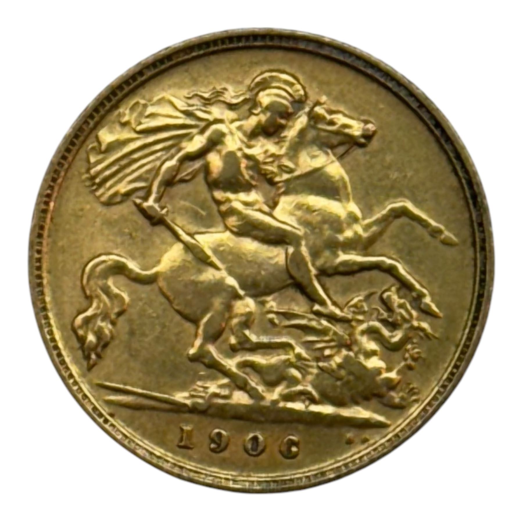 King Edward VII 1906 gold half sovereign coin