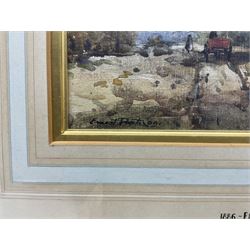 Ernest Procter (British 1886-1935): Horse and Cart in Landscape, watercolour signed and dated '09, 19cm x 28cm 