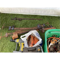 Large quantity of tools including chisels, multi sanding machine, small workmate, electric plane, router and other hand tools - THIS LOT IS TO BE COLLECTED BY APPOINTMENT FROM DUGGLEBY STORAGE, GREAT HILL, EASTFIELD, SCARBOROUGH, YO11 3TX