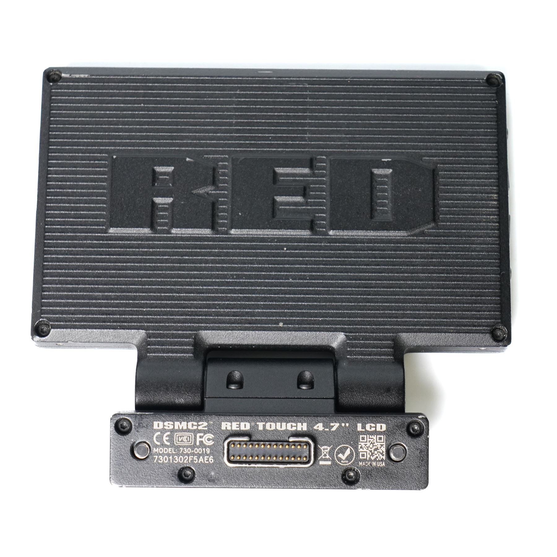 RED Epic-W Helium 8K camera body serial no. 13024E6A9, with RED EVF, three RED Mini Mag 512GB cards, one 480 Mini Mag card and reader, two RED V-Mount batteries and charger, RED top handle, Wooden Camera Easy Top top plate and one other top plate, various accessory cables, Wooden Camera bridge plate for 19mm studio rods, 12 inch Wooden Camera Dovetail plate and four 19mm studio rods to include two 380mm and two 610mm, with original Epic-W camera box and contained within a custom cut flight case