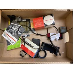 Four Zeiss Ikon camera bodies, to include, Contaflex Super B camera body, serial no. B31591, with 'Carl Zeiss Tessar 2.8/50 lens, serial no.3425553, Contaflex Super BC camera body, serial no. P81728, with 'Carl Zeiss Tessar 2.8/50' lens, serial no 4822280, etc, together with three cased lenses; 'Carl Zeiss Pro-Tessar 1:4 f=115mm' lens, serial no 3734740, 'Carl Zeiss Pr-Tessar 1:3.2 f=85mm' lens, serial no. 3647764 and 'Carl Zeiss Pr-Tessar 1:3.2 f=35mm' lens, and other Zeiss Ikon equipment 