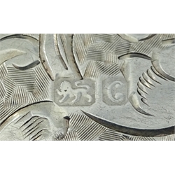 Silver snuff box by Adie & Lovekin Ltd, Birmingham 1920, Victorian silver anchor link T bar chain with clip by E Whitehouse & Son, Birmingham 1896,   silver case with interior organiser, silver cheroot holder, pendant, silver tapering chain chain etc, all hallmarked or tested