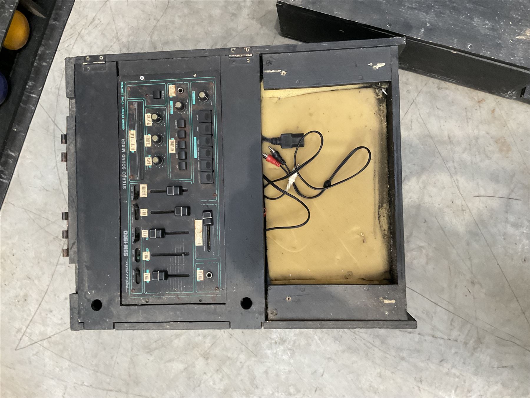 Collection of vintage disco equipment, to include Sony separates, cabinet lights, mixers, turntable etc