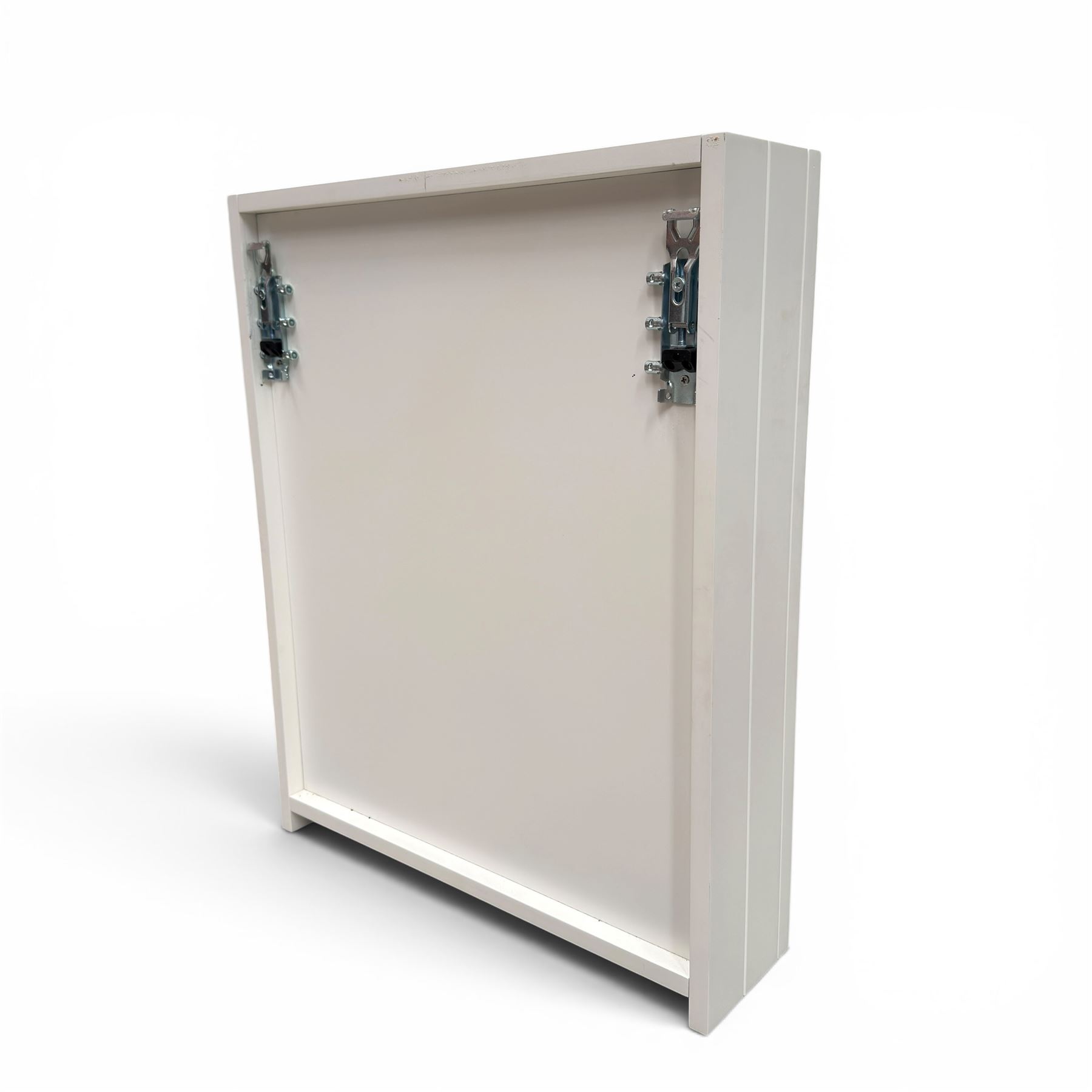 Roper Rhodes - bathroom cabinet with rectangular mirror a
and mounting brackets in a painted white finish