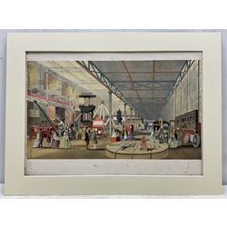After Joseph Nash (British 1809-1878): 'Machinery' & 'Moving Machinery', pair coloured lithographs from 'Dickinson's Comprehensive Pictures of the 1851 Great Exhibition' pub. Dickinson Bros. New Bond Street 1854, 35cm x 50cm (mounted) (2)