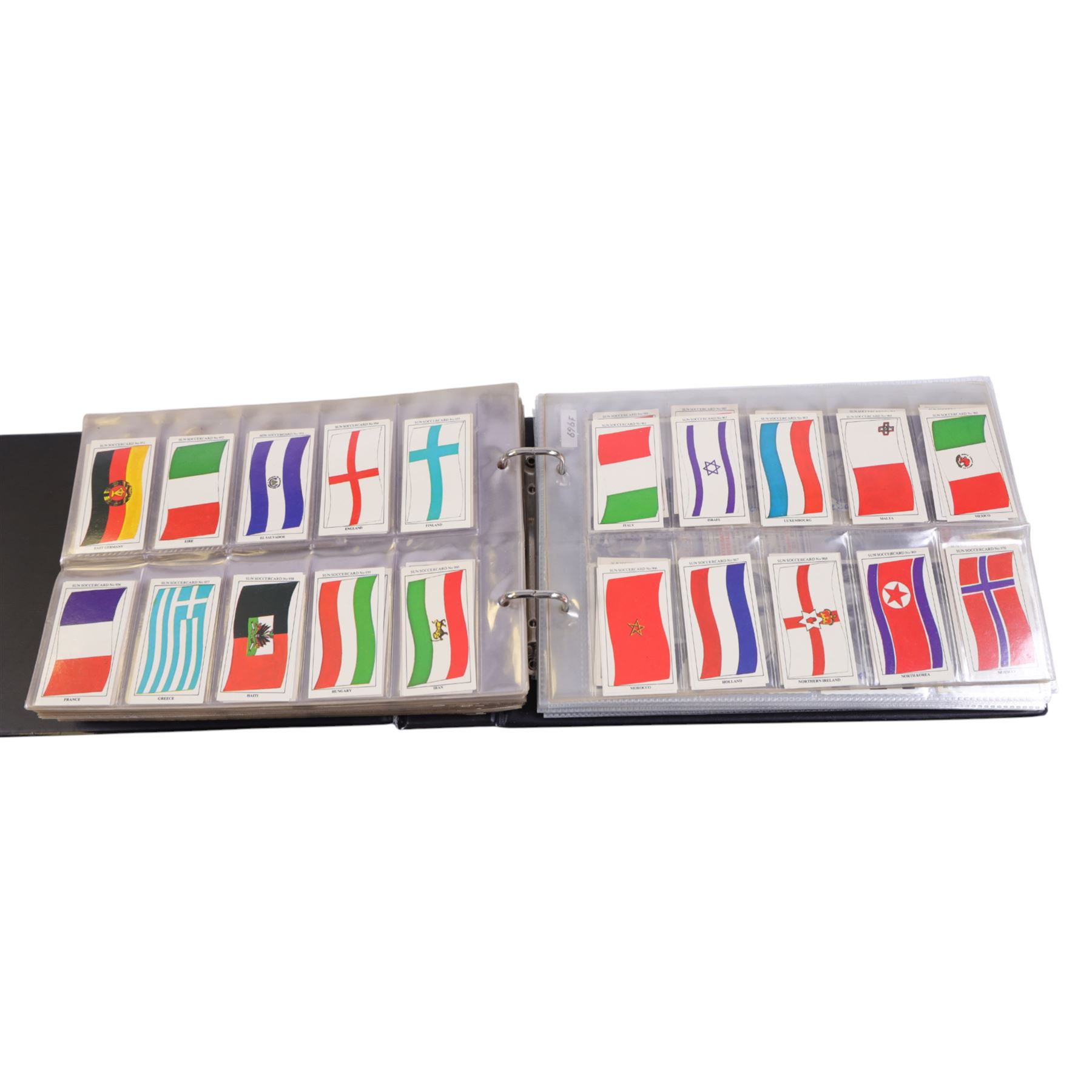 Collection of 1970s and later Football related trading and cigarette cards, including large quantity of 1970s Sun Soccercards, complete set of twenty-four Golden Wonder Football All Stars cards, Fax-Pax Football Greats, complete set of 1988, etc, housed in four albums