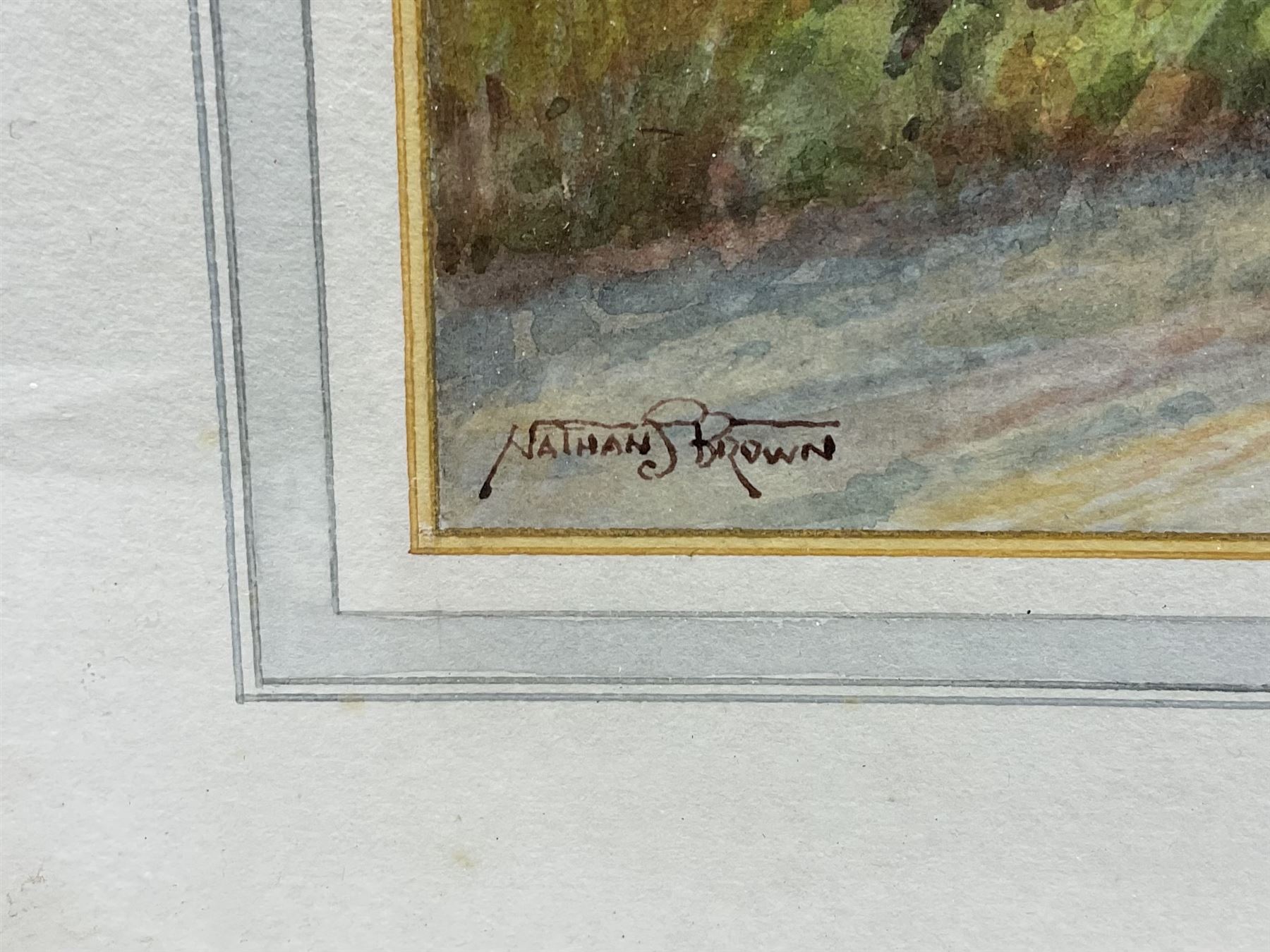 Nathan Stanley Brown (British 1890-1980): The Surprise View Troutsdale near Scarborough, watercolour signed 26cm x 42cm