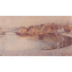 Henry Dawson Barkas (British 1858-1924): 'Whitby - Evening', watercolour signed, titled on...