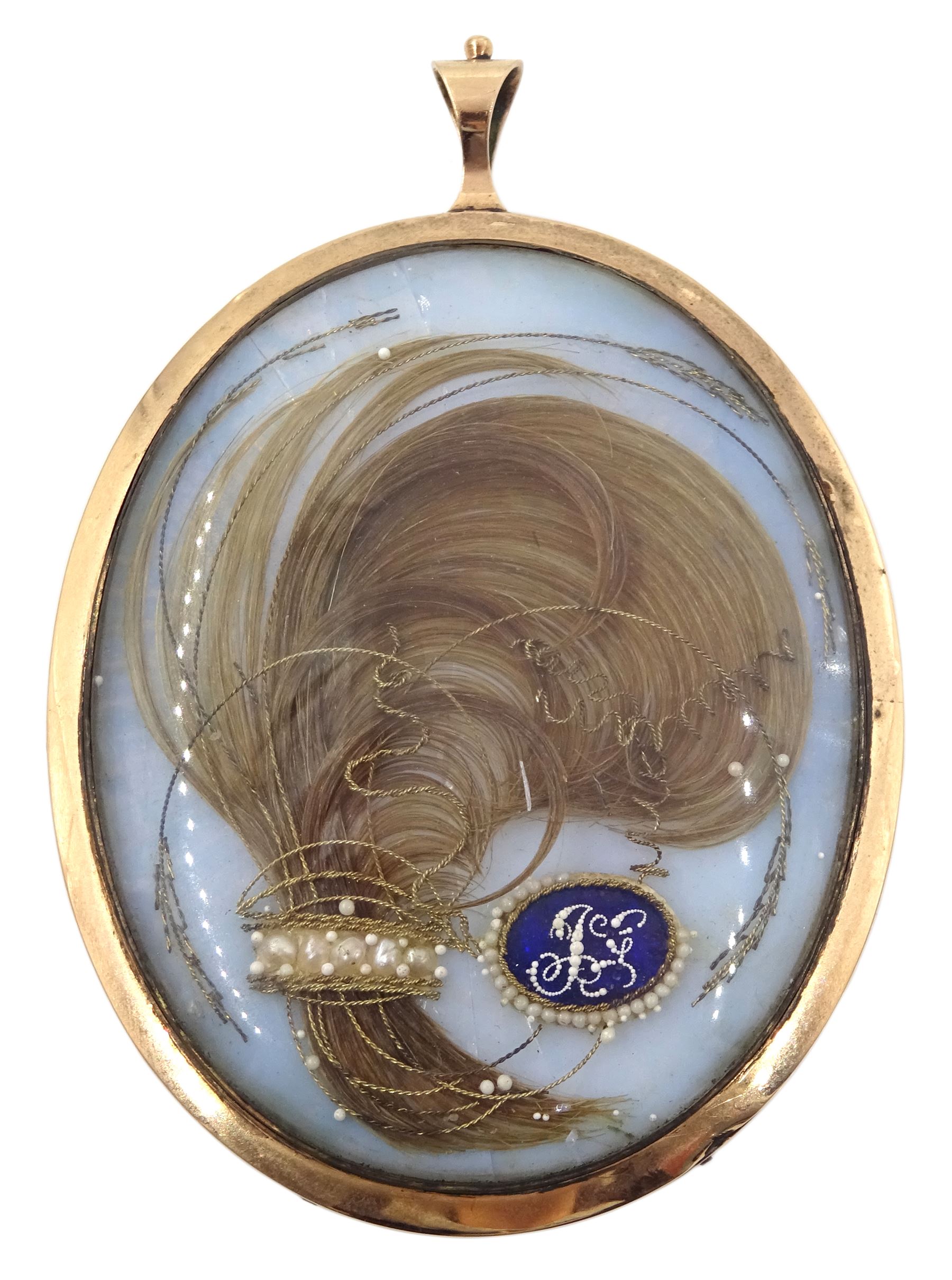 John Gatecliff  (1771-1831) of Hull - Ship's Captain and latterly Commodore of the Humber Pilots - a fine portrait miniature 7cm x 5.5cm on ivory of the gentleman aged 44, with reverse glazed lock of hair monogrammed 'JG' in seed pearls, Together with a fascinating unpublished autobiographical account of his life including his time as a French Prisoner of War from 1806 to 1814. Gatecliff was born in Cooks Row Scarborough the son of a Ship Master and Owner moving to Hull in about 1775. The typed journal extends to 107 pages with an additional hand written resume  