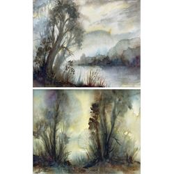 John Whitmore Howey (British 1946-): Lake District Landscapes, pair watercolours signed, dated 1979 verso 22cm x 27cm (2) 
Notes: John is the son of fellow artist Robert Leslie Howey (1900-1981), and grandson of Staithes Group member John William Howey (1873-1938).