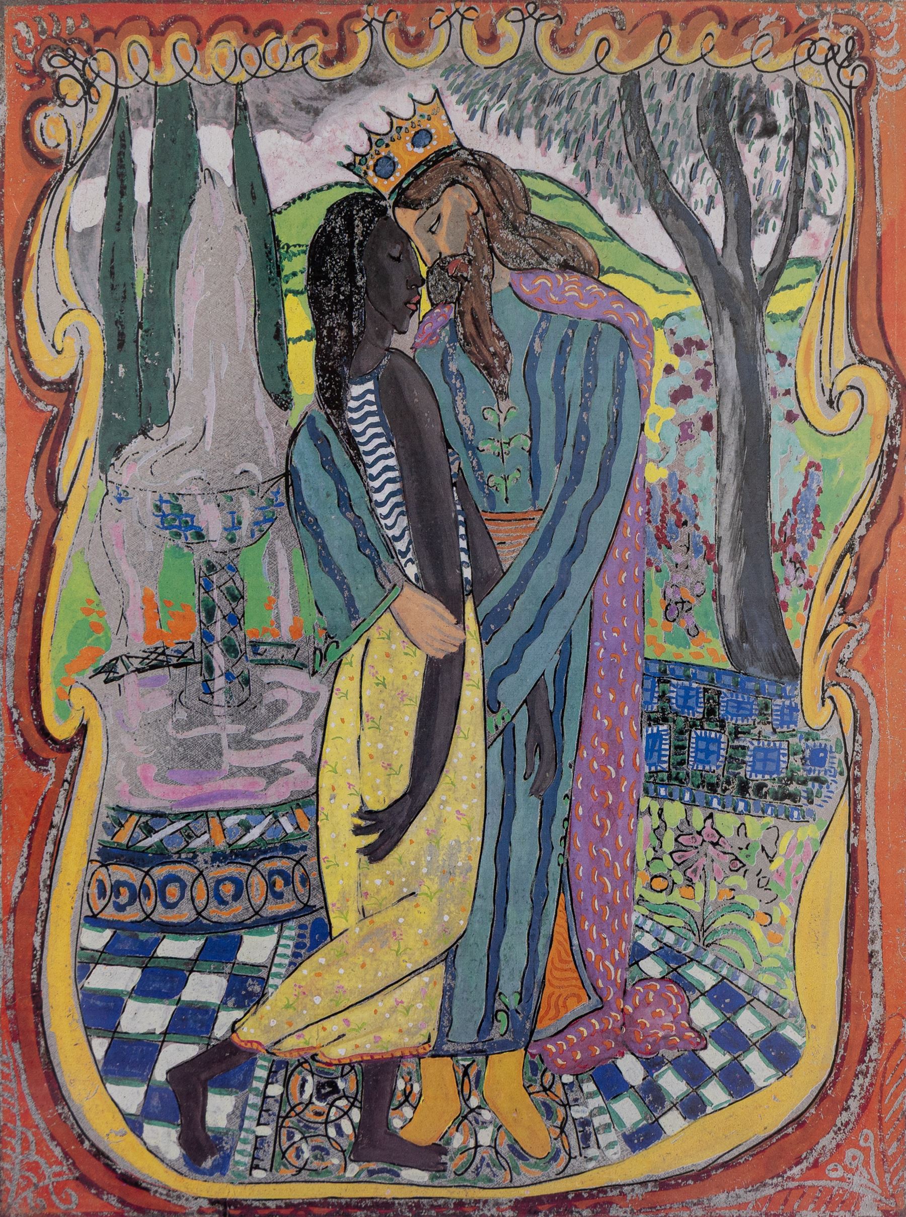 Edward Harris Wolfe (South African 1897-1982): 'Song of Songs', set of twelve limited edition lithographs on silvered paper each signed and numbered 228/250 in pencil, 36cm x 26cm, in matching frames (12)