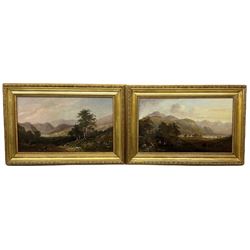 C Berlyn (19rh century): Lake District scenes, pair oils on canvas signed 29cm x 49cm (2)