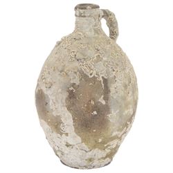 Stoneware jar, with aquatic encrustations, possibly from a shipwreck, H32cm 