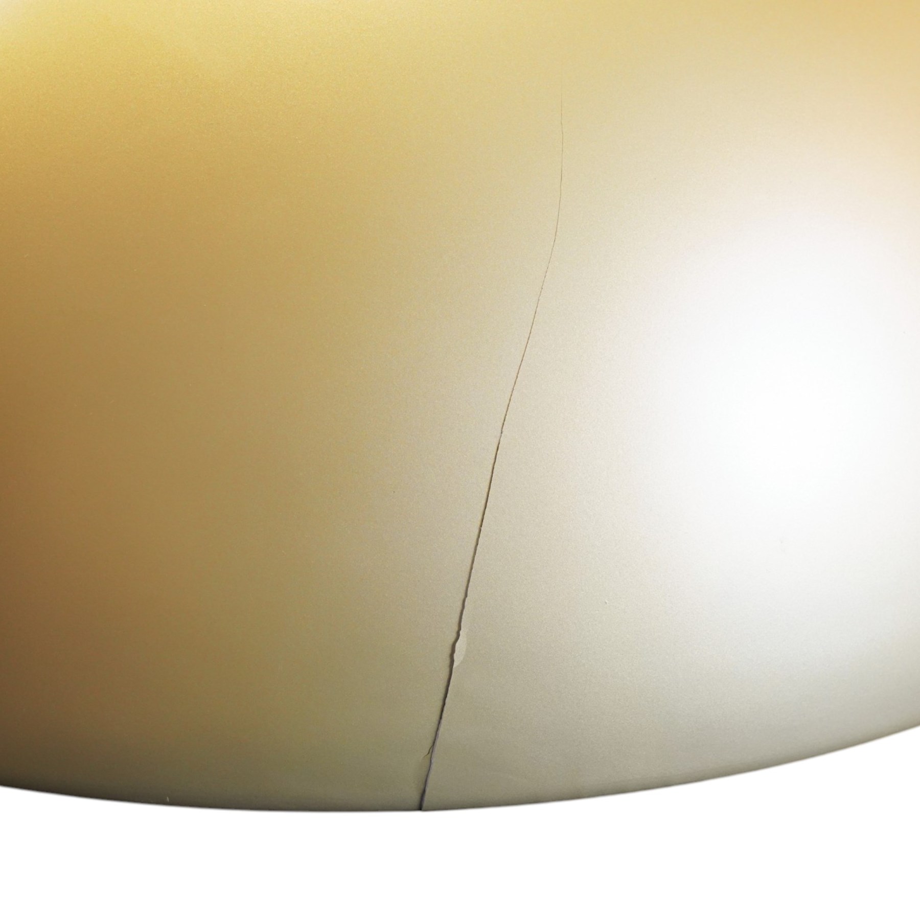 Marcel Wanders for Flos - pair of 'Skygarden S2' suspension lights, the monumental gilt domed shades concealing richly modelled white plaster interiors of Baroque-inspired floral and foliate ornament, with a large moulded central ceiling rose comprised of acanthi and extending ribbon festoons