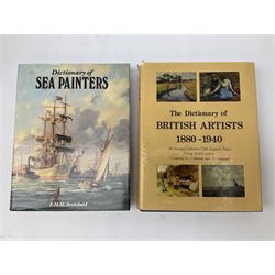 Group of Fine Art and Antique reference books, to include examples on Victorian painters, equestrian artists, Worcester porcelain, etc. 