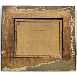 Bertram Priestman RA ROI NEAC (British 1868-1951): 'The Ford', oil on board signed with initials and dated '16, signed and titled verso 20cm x 25cm