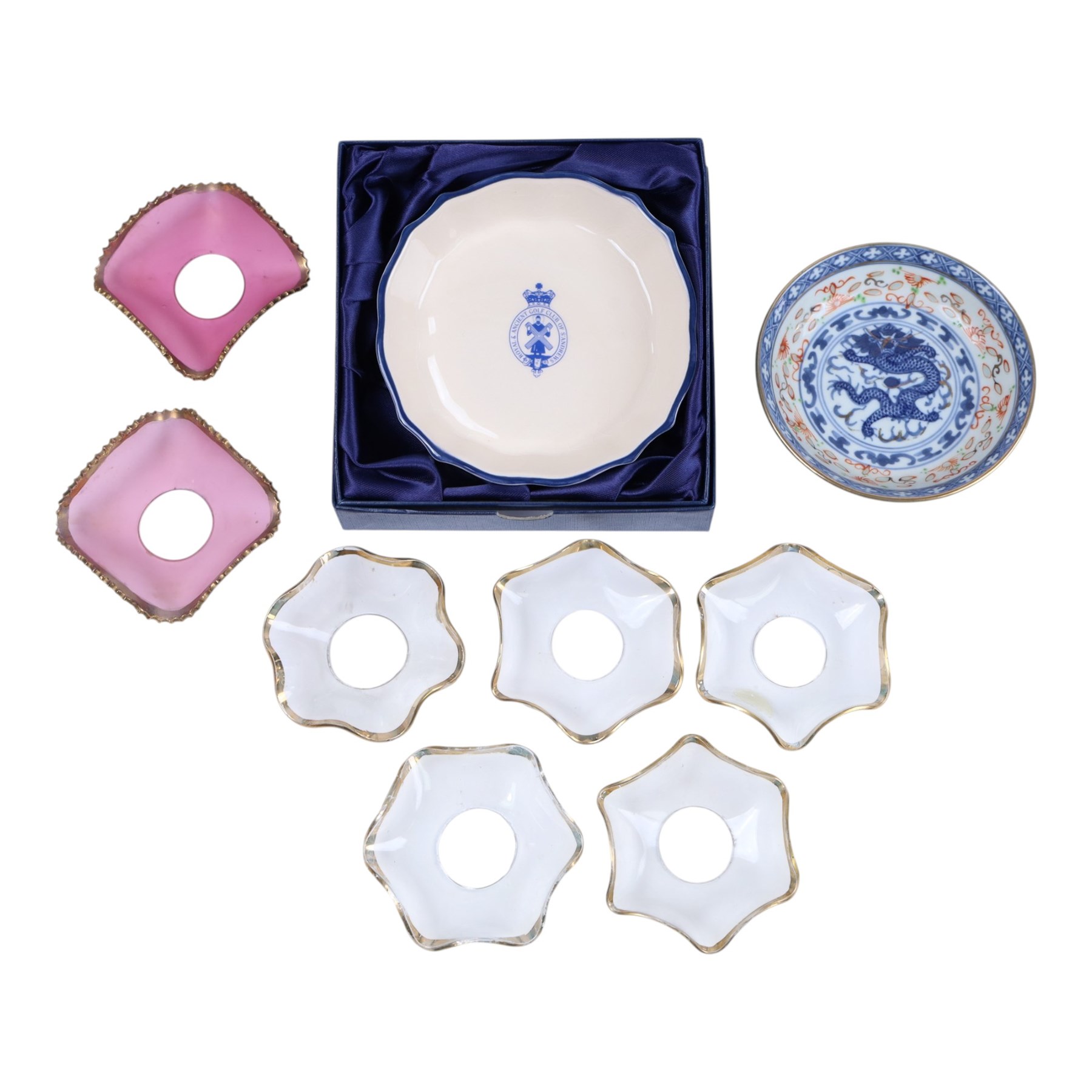 Coalport Roaring Twenties figure 'Sadie', boxed, Minton Brocade plate, wooden box with key, commemorative coins and other collectables