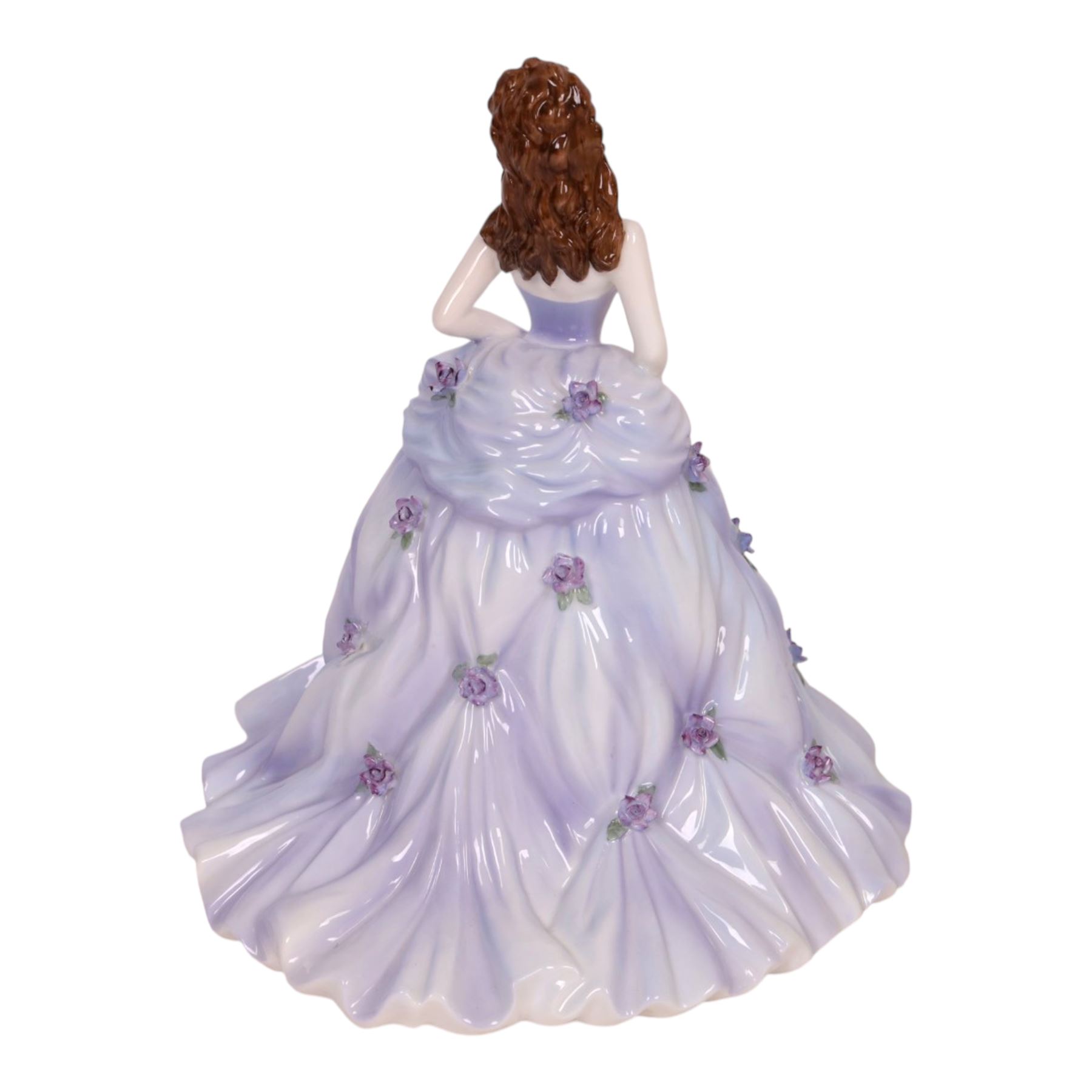 Coalport figure English Rose Collection : Last in the Series, Lilac Time, No. 86 of 1000, with box and certificate, H26cm