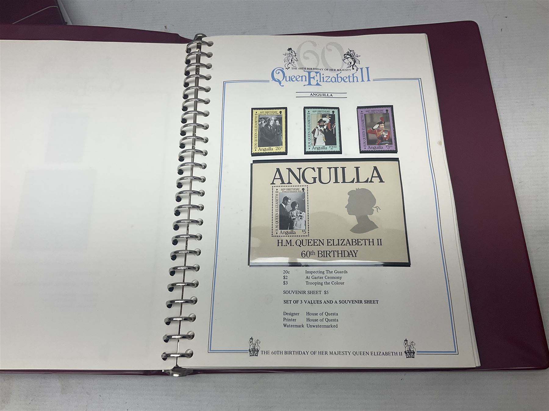 World stamps including Australia, Antigua, Canada, New Zealand, St Vincent, Republic of Maldives, Norfolk Island, Malta etc, Great British and other first day covers, Queen Elizabeth II 60th Birthday commemorative stamps etc, housed in five albums/folders and loose, in one box