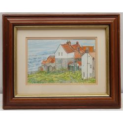 Ann Lamb (British 1955-): 'Robin Hoods Bay', watercolour signed 15cm x 23cm 