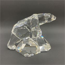 Swarovski Crystal polar bear Nanuc, designed by Heinz Tabertshofer H13cm