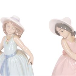 Four Lladro figurers, comprising First Ballet 5714, Iris 6276, Rose 6275 and Daisy 6274, all boxed 