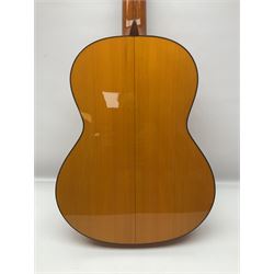 2019 A. Burguet Valencia hand made Flamenco guitar model IF-001 with spruce top and cypress wood back and sides; bears maker's label, L98cm; in original Burguet fitted hard carrying case